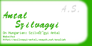 antal szilvagyi business card